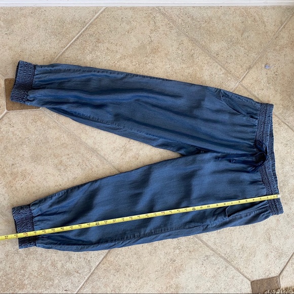 Anthropologie Cloth & Stone Blue Tencel Joggers - Picture 7 of 10
